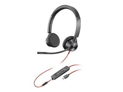 Poly Headset Blackwire C3325 Stereo USB-C/A & 3,5 mm