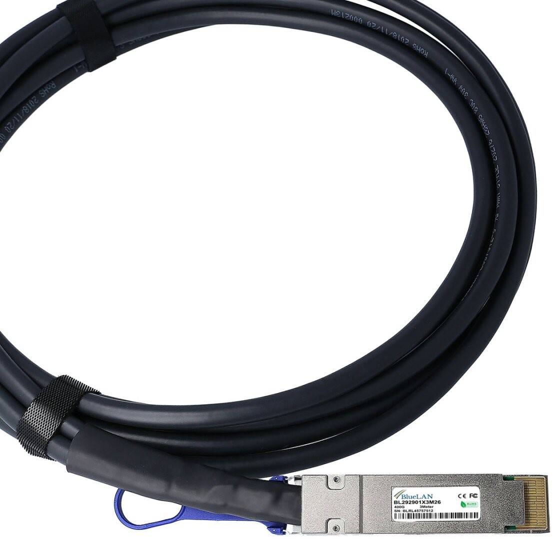 Cisco QDD-400-CU2M BlueLAN BL292901X2M26 QSFP-DD Direct Attach Kabel, 400GBASE-C