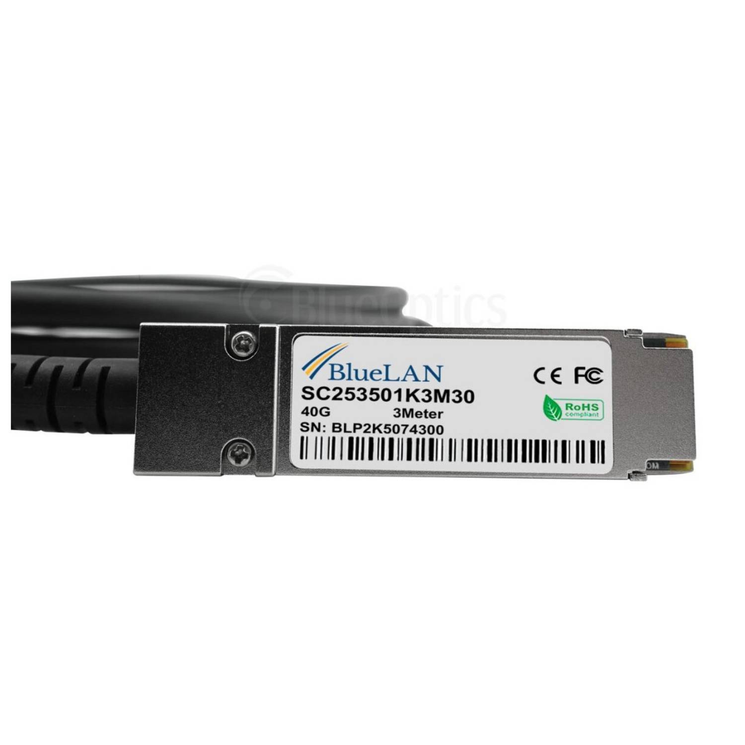 BLUEOPTICS - NetApp X66120-2 BlueLAN SC253501K2M30 passives 40GBASE-CR4 QSFP auf 4x10GBASE-CR SFP+ Direct Attach Breakou