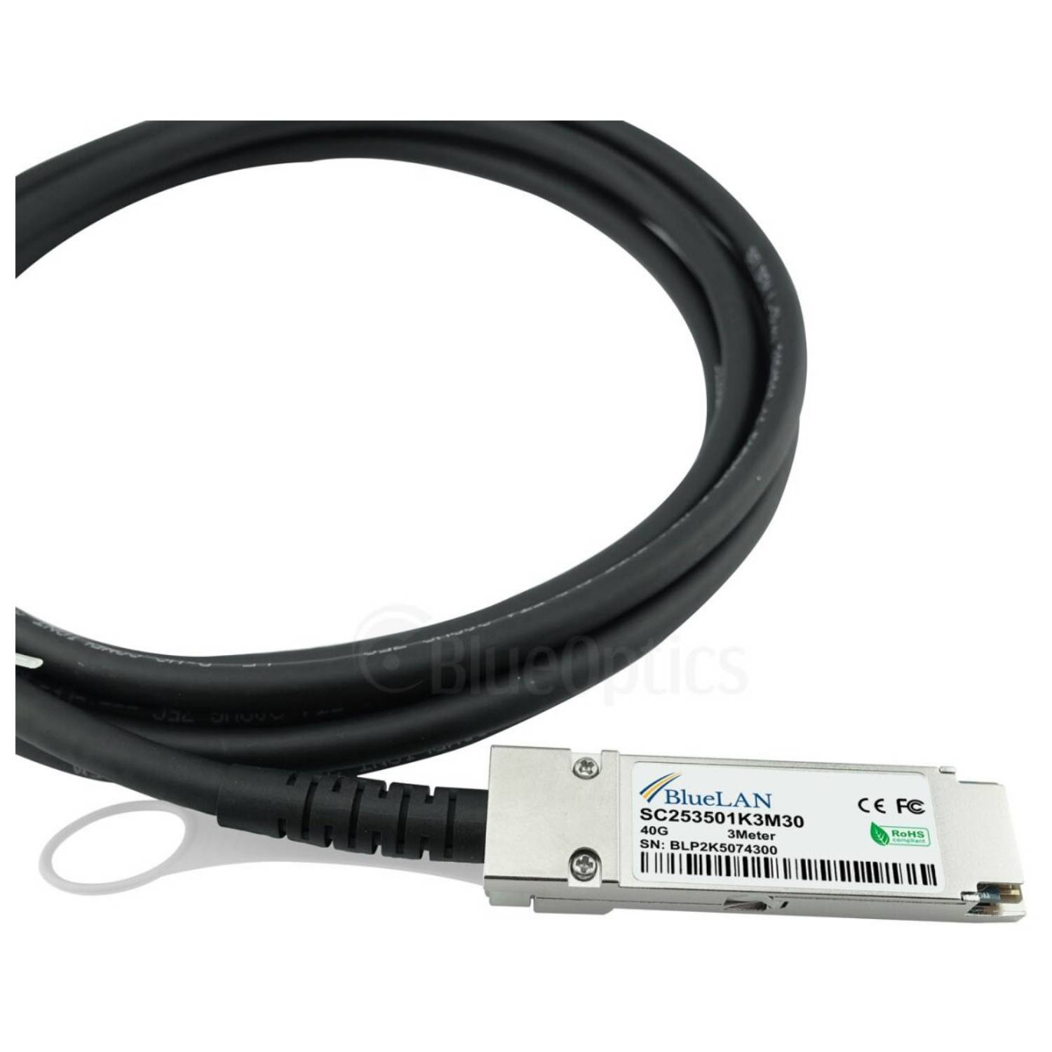 BlueOptics 747641301 kompatibles BlueLAN QSFP DAC SC253501K3M30