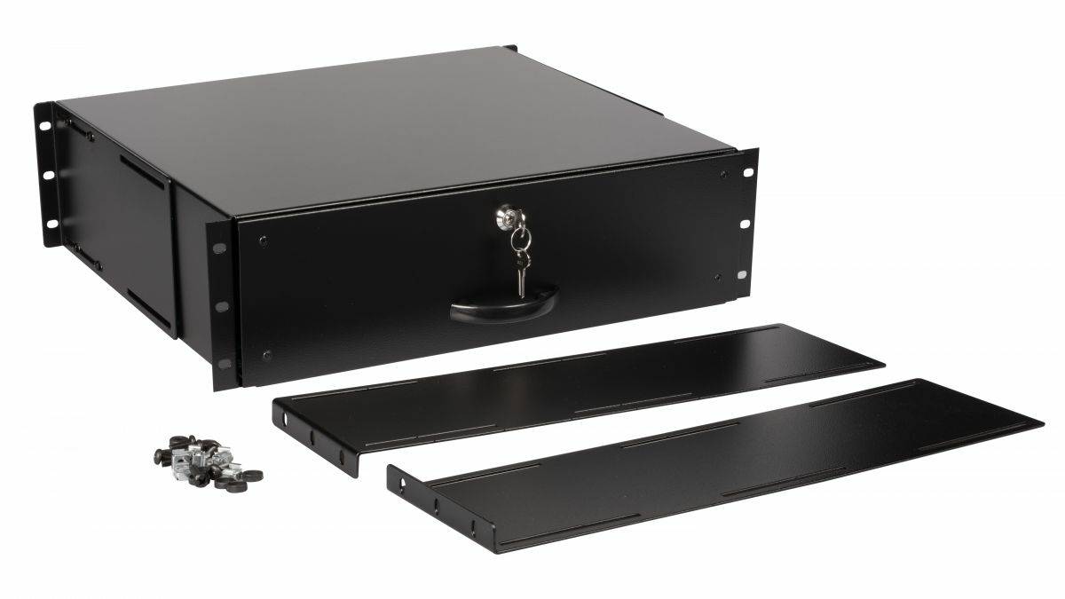 EQUIP - Schublade 19"" für Serverschränke 3U abschließbar sw - Zubehör Stromversorgung - 0,48 m