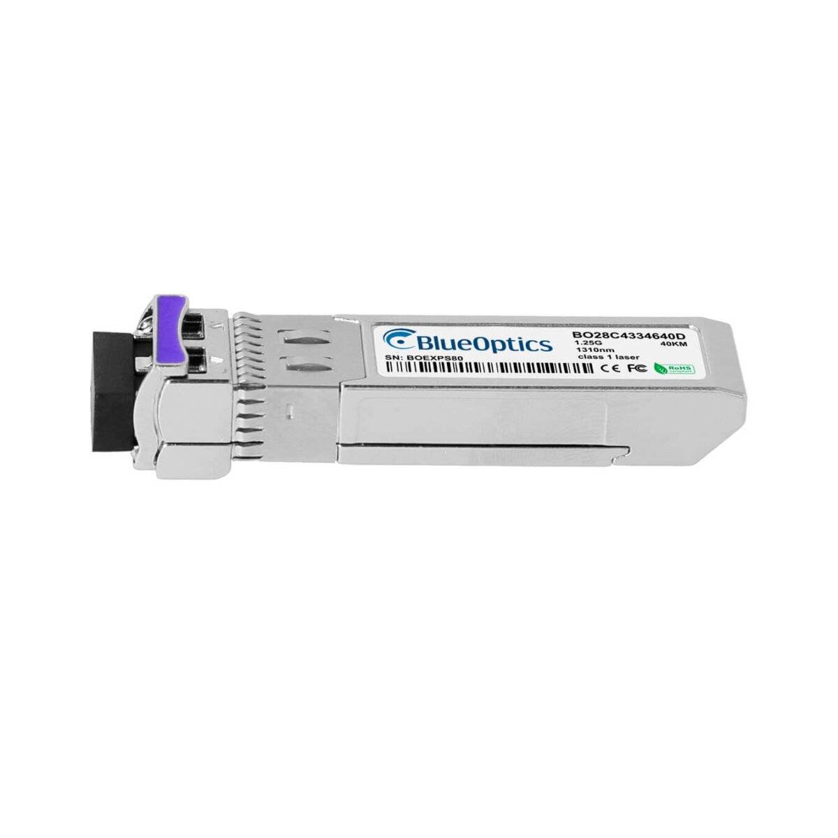 BlueOptics Cisco GLC-2BX-D-40KM BlueOptics BO28C4334640D cSFP Transceiver, 1000BASE-2BX-D,