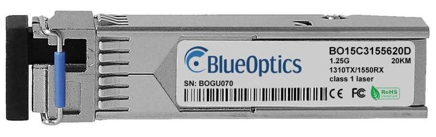 BlueOptics KTI Networks SFP-GLS-W3510-A-A BlueOptics BO15C3155620D SFP Transceiver, LC-Simplex,