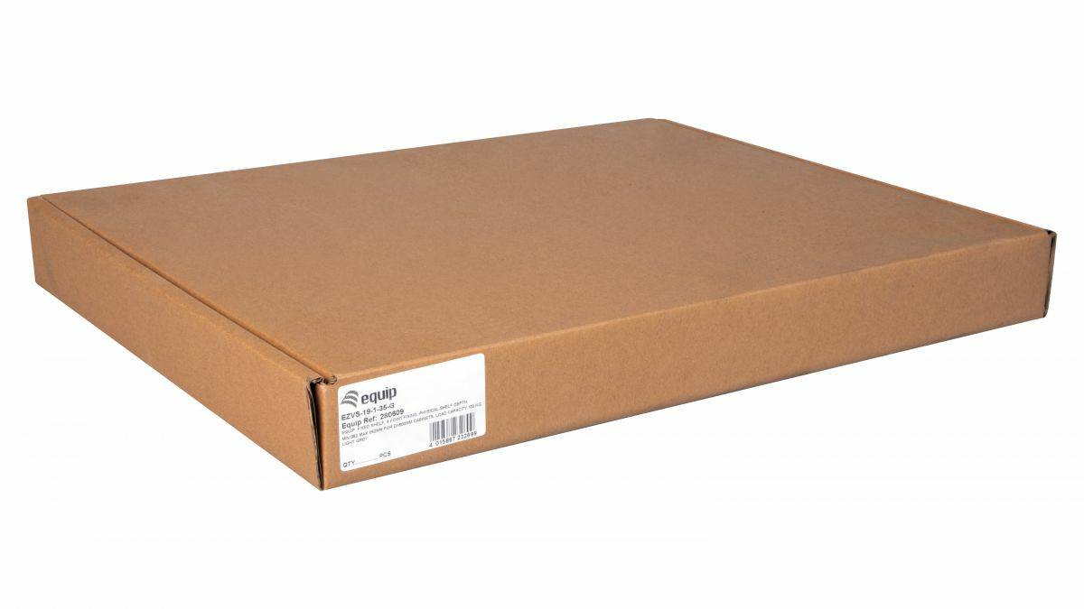 Equip Fachboden variabel 19" für Serverschränke 1U 35cm sw - 0,35 m