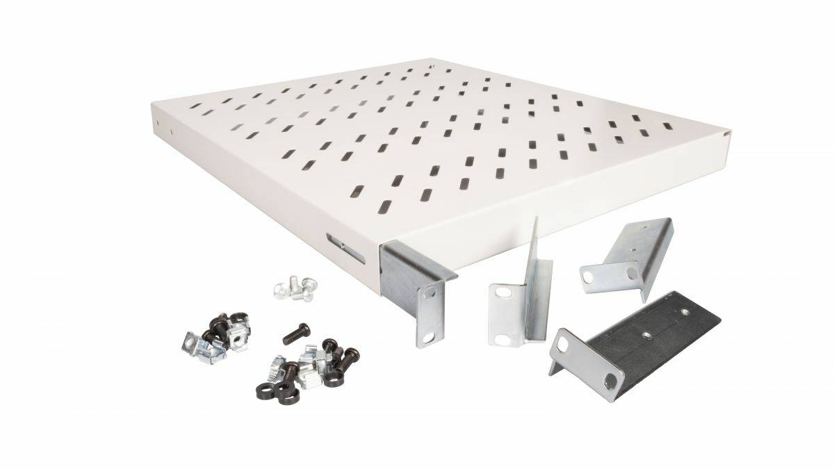 EQUIP - Fachboden variabel 19"" für Serverschränke 1U 50cm gr - Zubehör Stromversorgung - 0,5 m