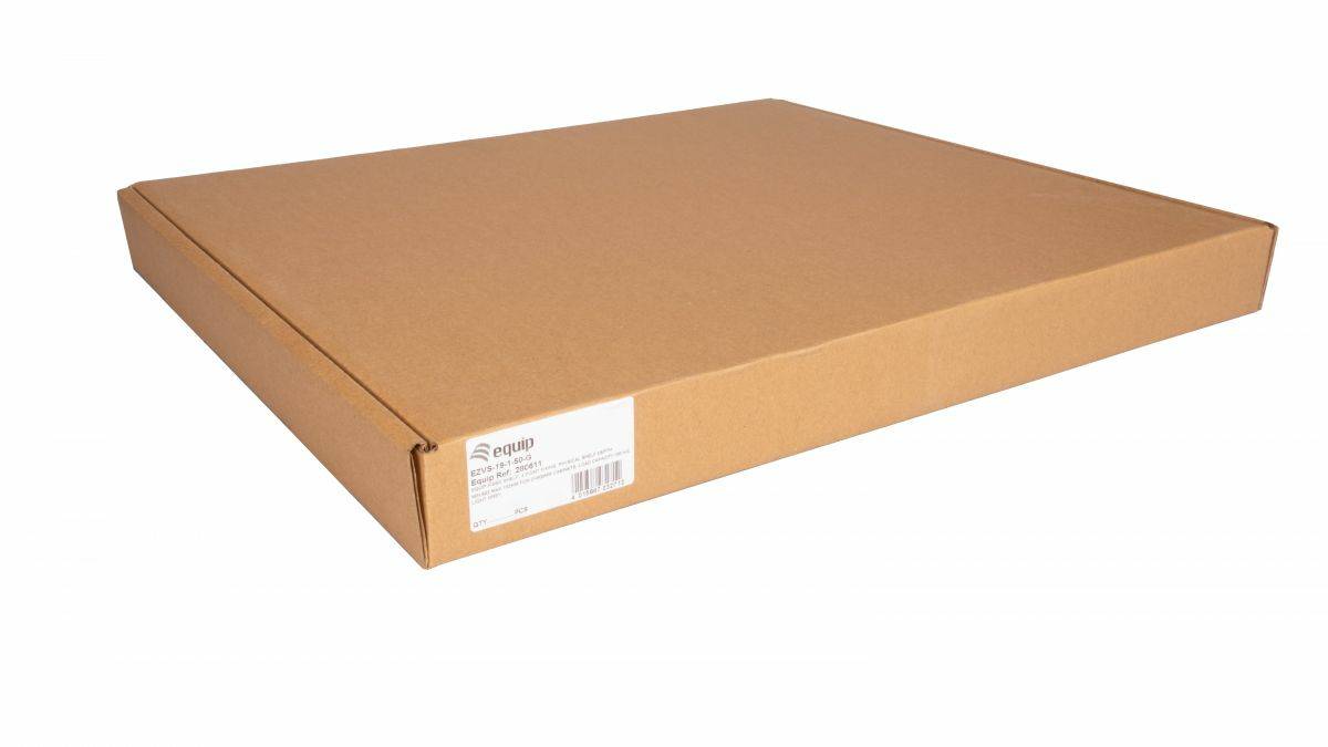 EQUIP - Fachboden variabel 19"" für Serverschränke 1U 50cm gr - Zubehör Stromversorgung - 0,5 m