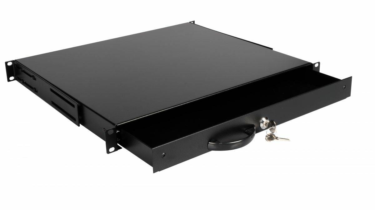 Equip 19" Schublade für Serverschränke abschl. 1U RAL9005