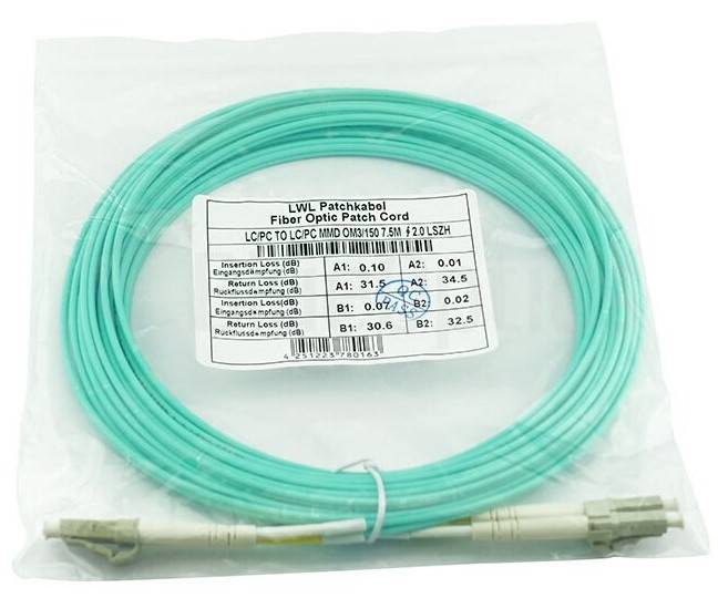 BLUEOPTICS - 050502T512000050M kompatibles LC-LC Multimode OM3 Patchkabel 50 Meter