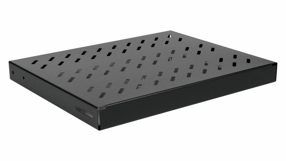 Equip Fachboden variabel 19" für Serverschränke 1U 35cm sw - 0,35 m