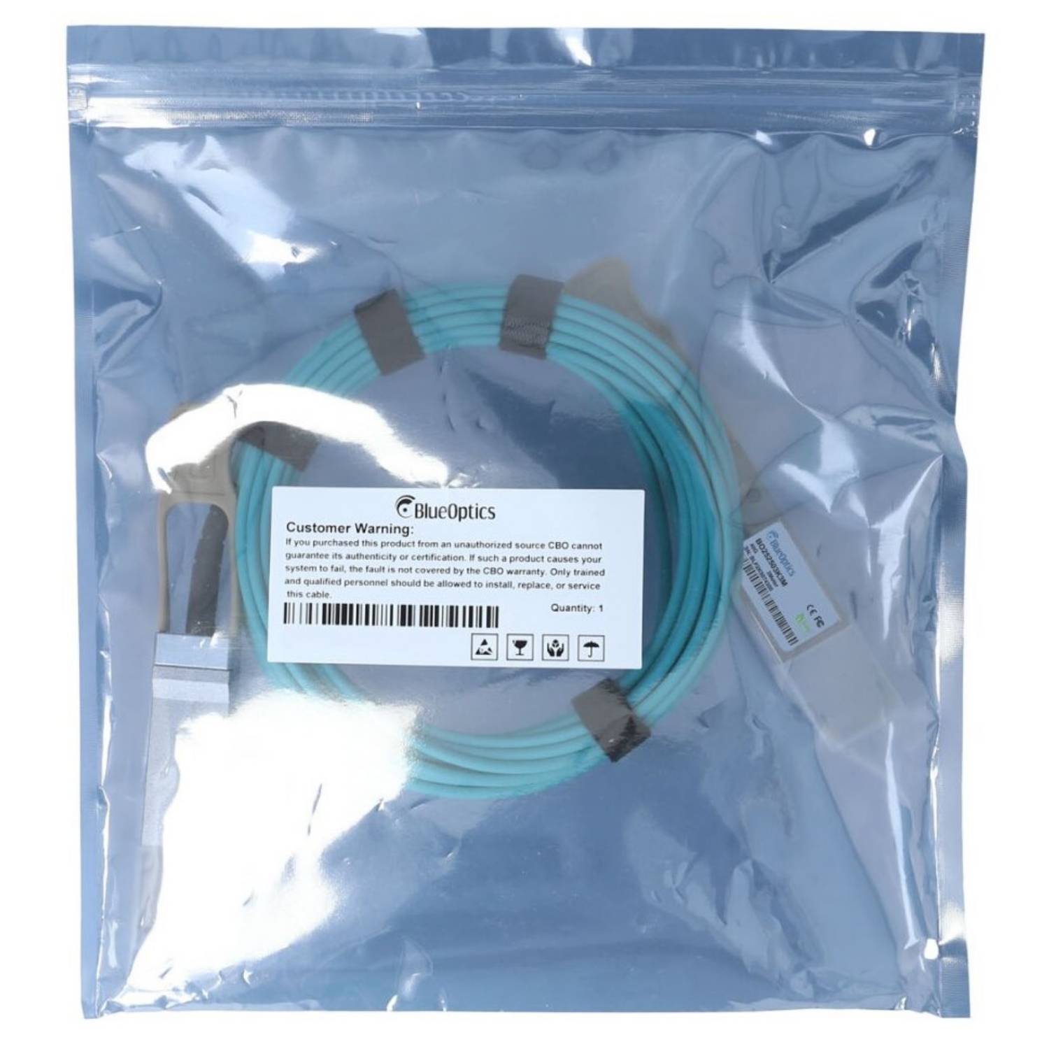 BlueOptics CBL-0310-005 kompatibles BlueOptics AOC QSFP BO252503K5M