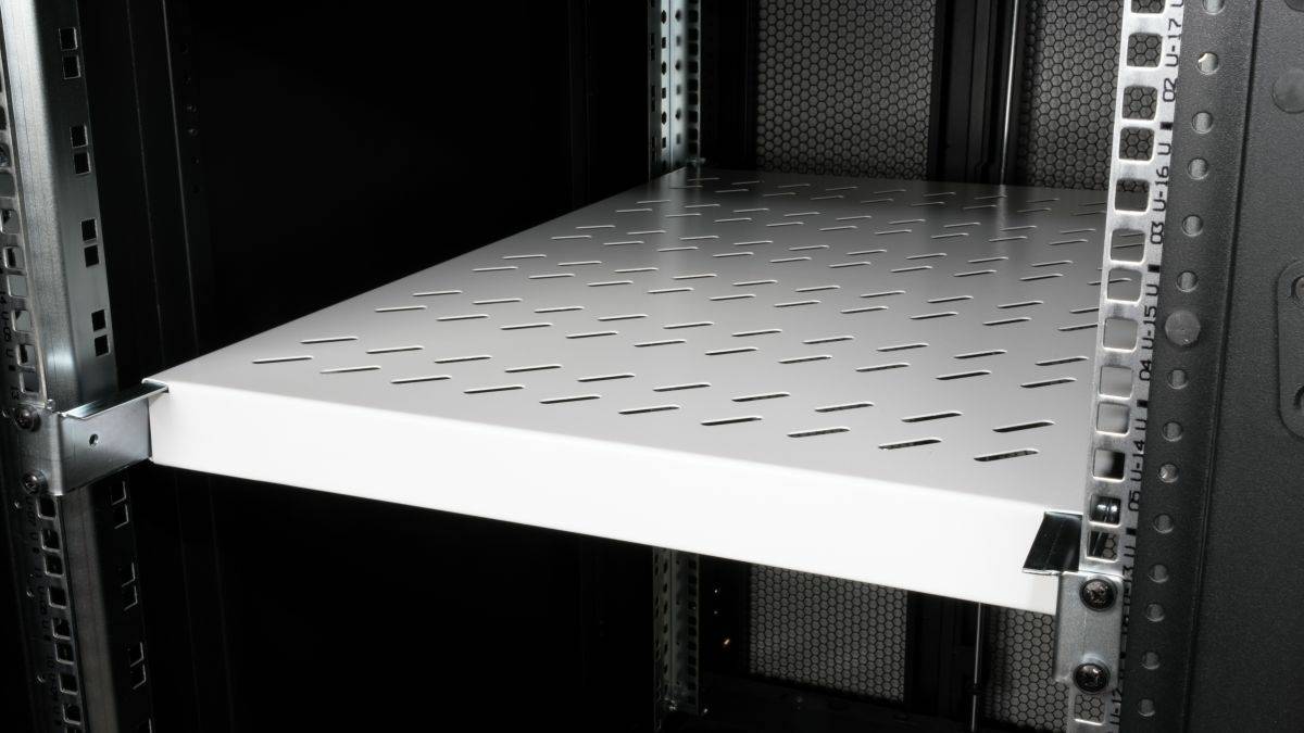 Equip Fachboden variabel 19" für Serverschränke 1U 100cm gr - 1 m - Zubehör Stromversorgung - 1 m