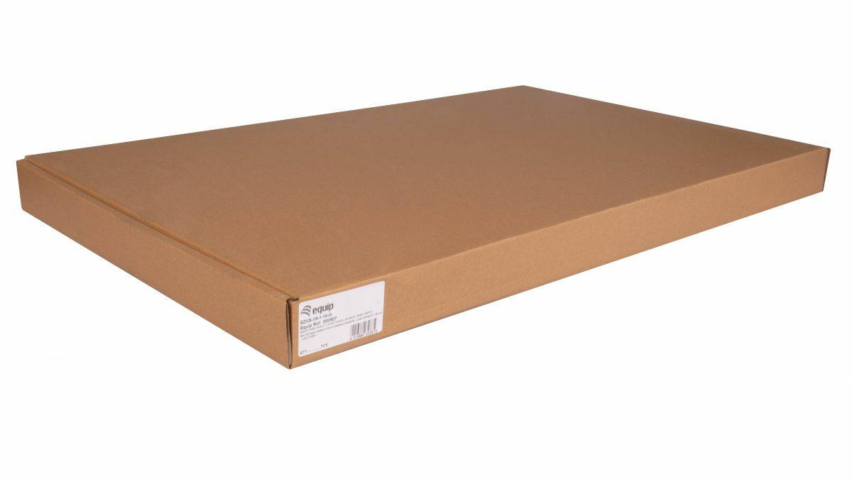 Equip Fachboden variabel 19" für Serverschränke 1U 100cm gr - 1 m - Zubehör Stromversorgung - 1 m