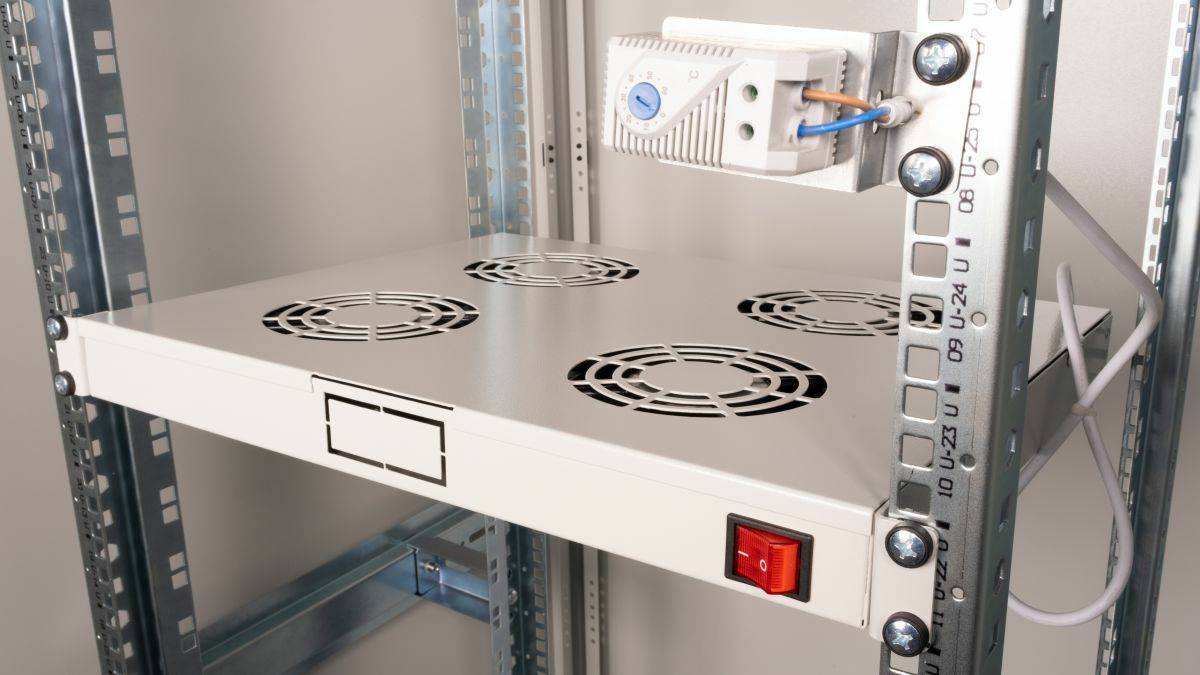 Equip 19" Lüfter für Serverschränke/4xLüfter 1U RAL7035