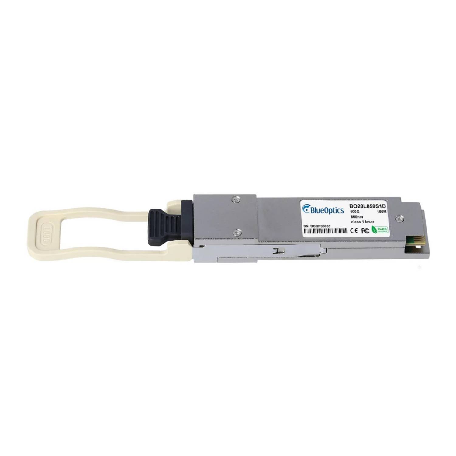 BlueOptics Intel SPTMBP1PMCDF BlueOptics BO28L859S1D QSFP28 Transceiver, 100GBASE-SR4, Multimode