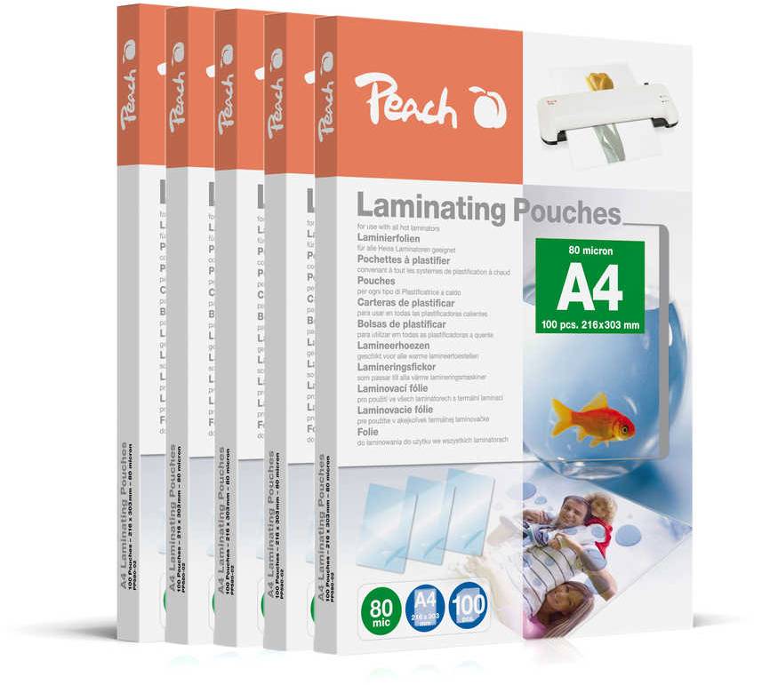 Peach 510033 Laminierhülle 500 Stück(e) Multimedia-Technik Laminierfolien