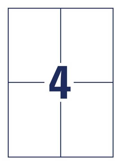 AVERY Zweckform Universal-Etiketten, 105 x 148 mm, 50+15 Bl.