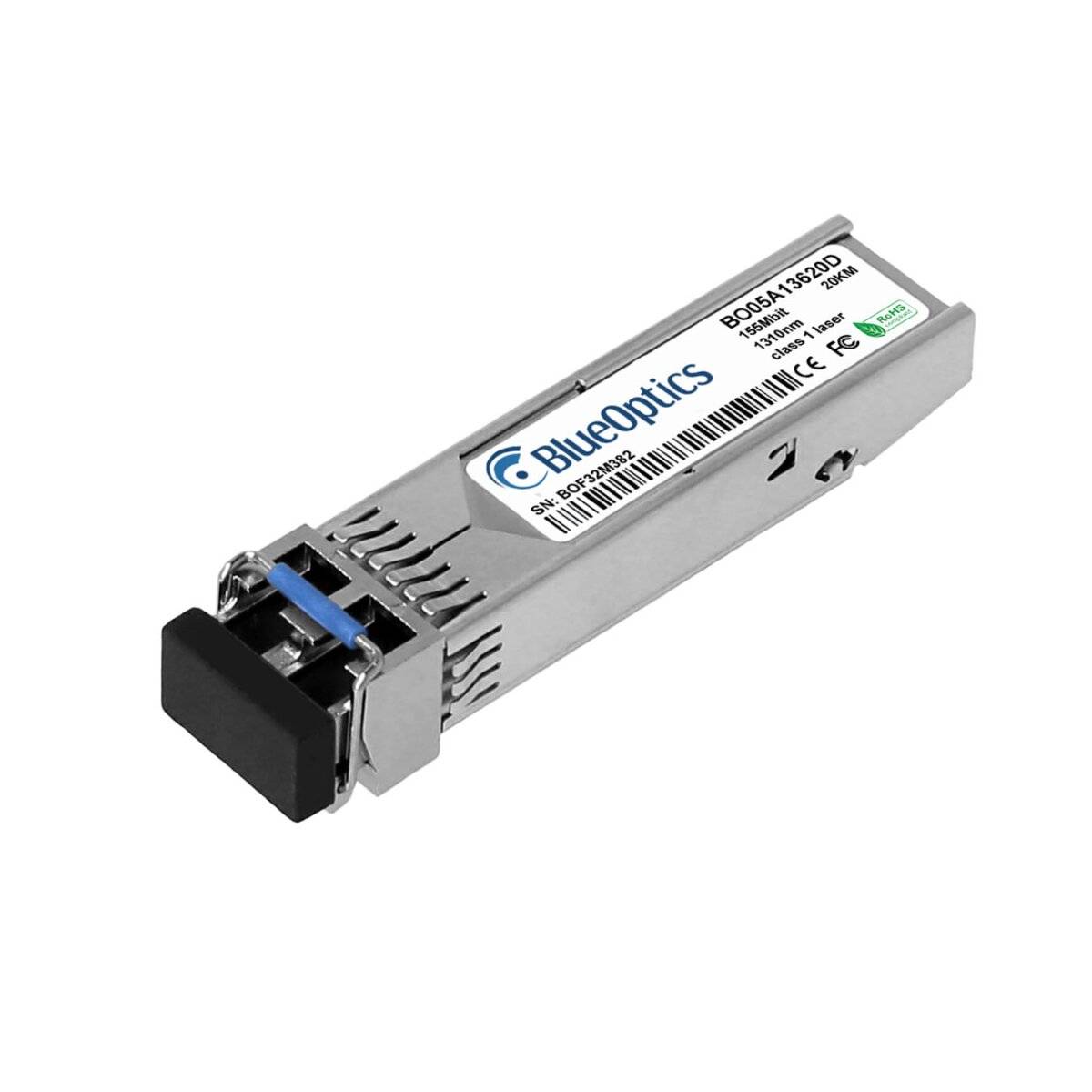BlueOptics Ericsson RDH90120/B0213 BlueOptics BO05A13620D SFP Transceiver, 100BASE-LX, Singlemode Fiber, 1310nm, 20KM
