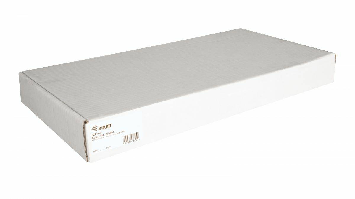 Equip Lüfter 19', 1HE, 2 Lüfter, RAL7035 Grau Multimedia-Technik 19 Zubehör