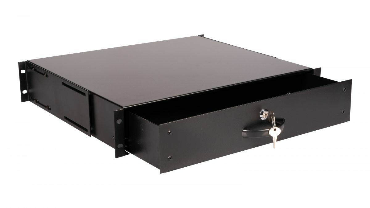 Equip 19" Schublade für Serverschränke abschl. 2U RAL9005