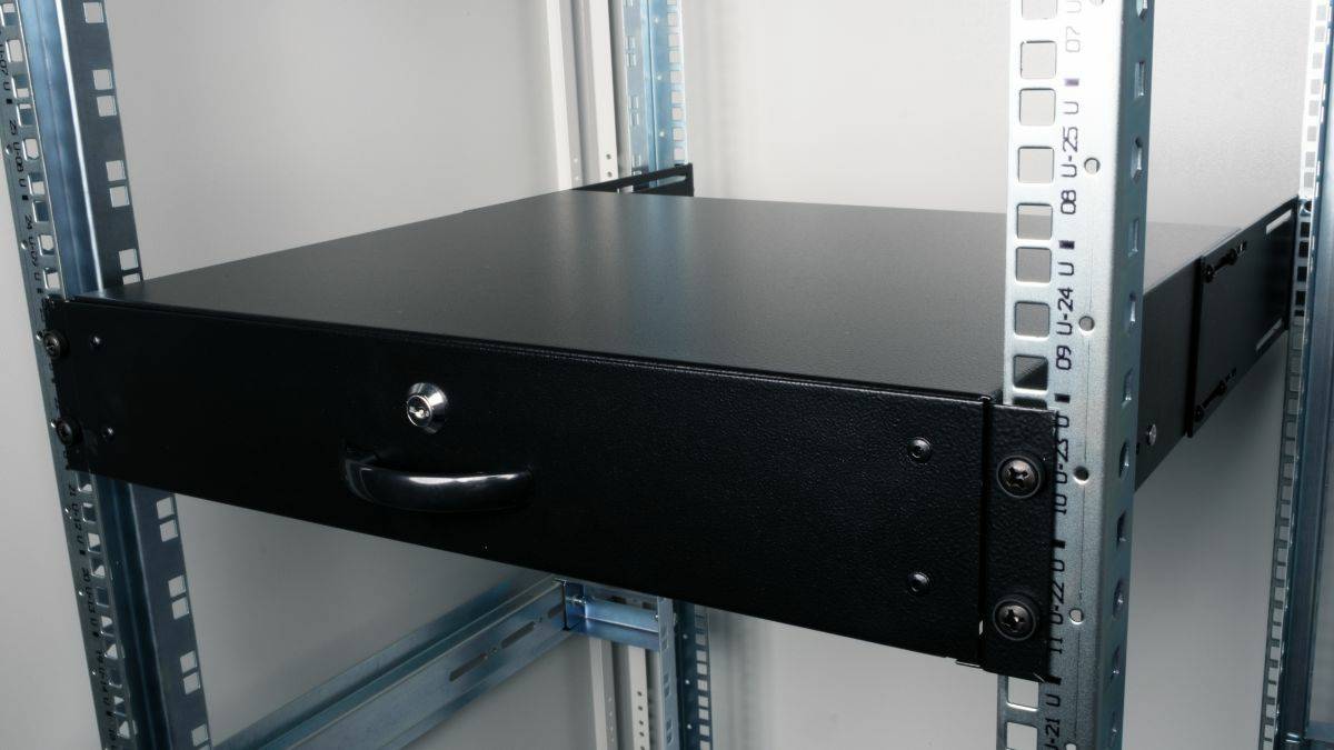 Equip 19" Schublade für Serverschränke abschl. 2U RAL9005