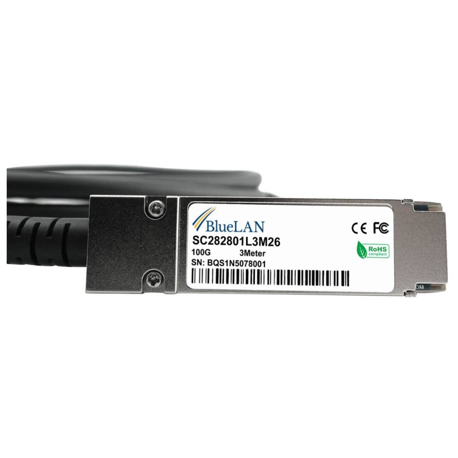 BLUEOPTICS - QSFP28-DAC-3M kompatibles BlueLAN DAC QSFP28 SC282801L3M26