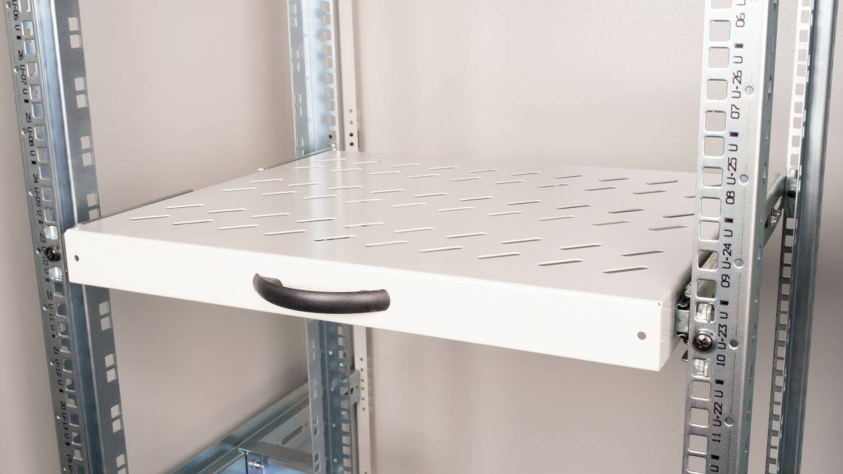 Equip 19 Fachboden aus. für Serverschränke 60cm 1U grau Multimedia-Technik 19