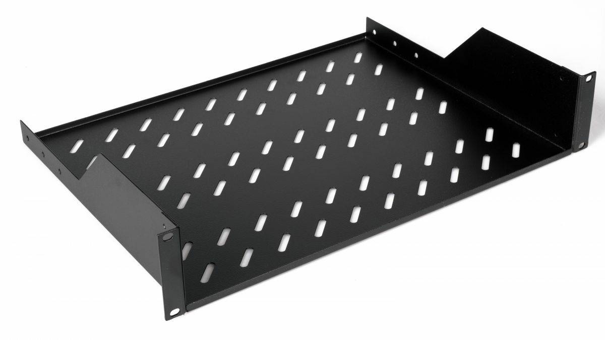 EQUIP - Fachboden fest 19"" für Serverschränke 2U 80cm sw - 0,8 m