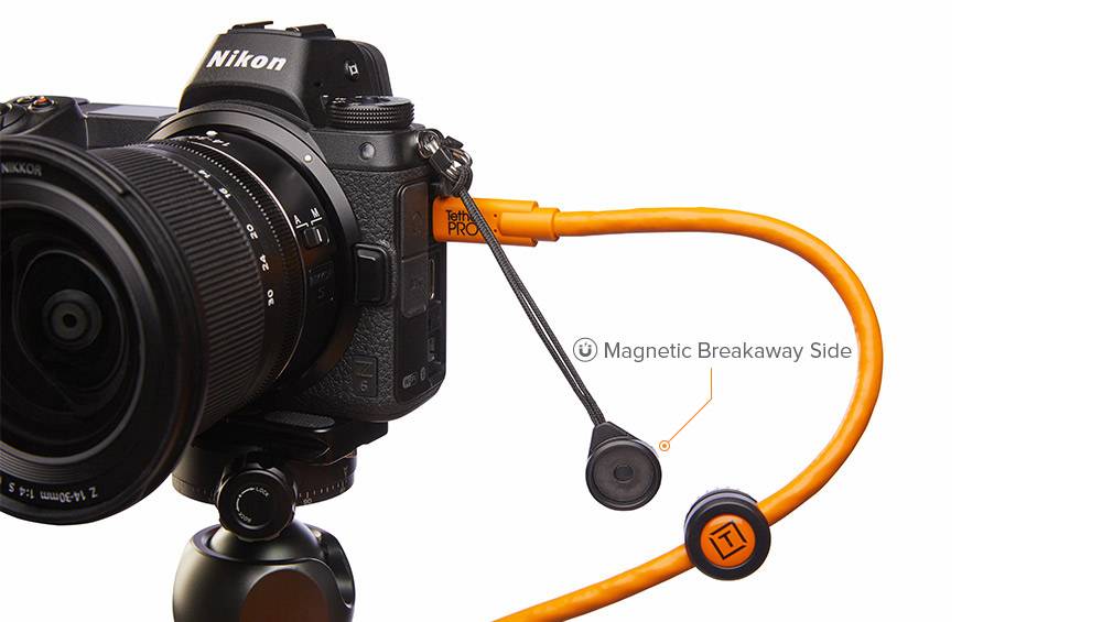 Tether Tools TetherGuard Camera Support, Kabelhalter, Universal, Schwarz, Orange