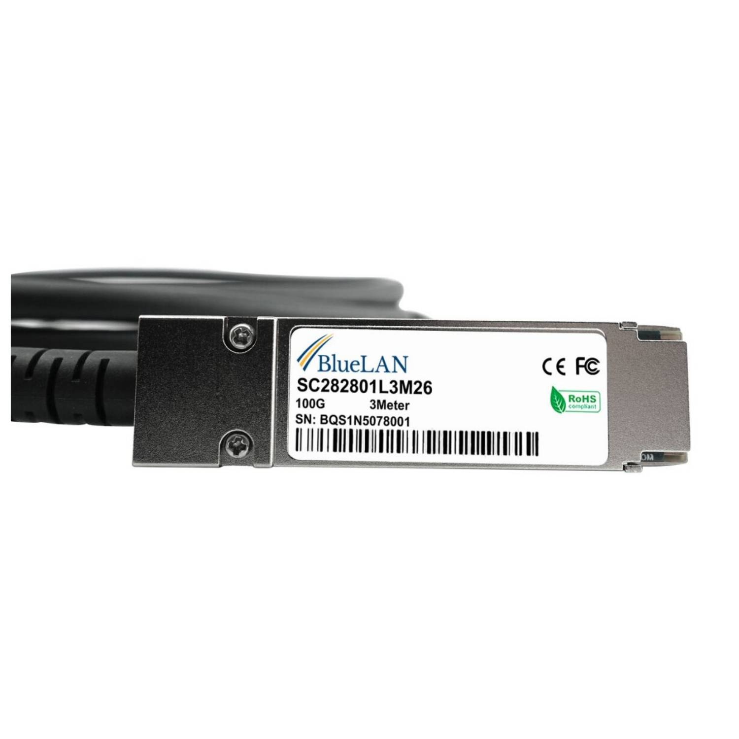 BlueOptics Aruba R9F77A kompatibles BlueLAN DAC QSFP28 SC282801L1M30 - Kompatibl