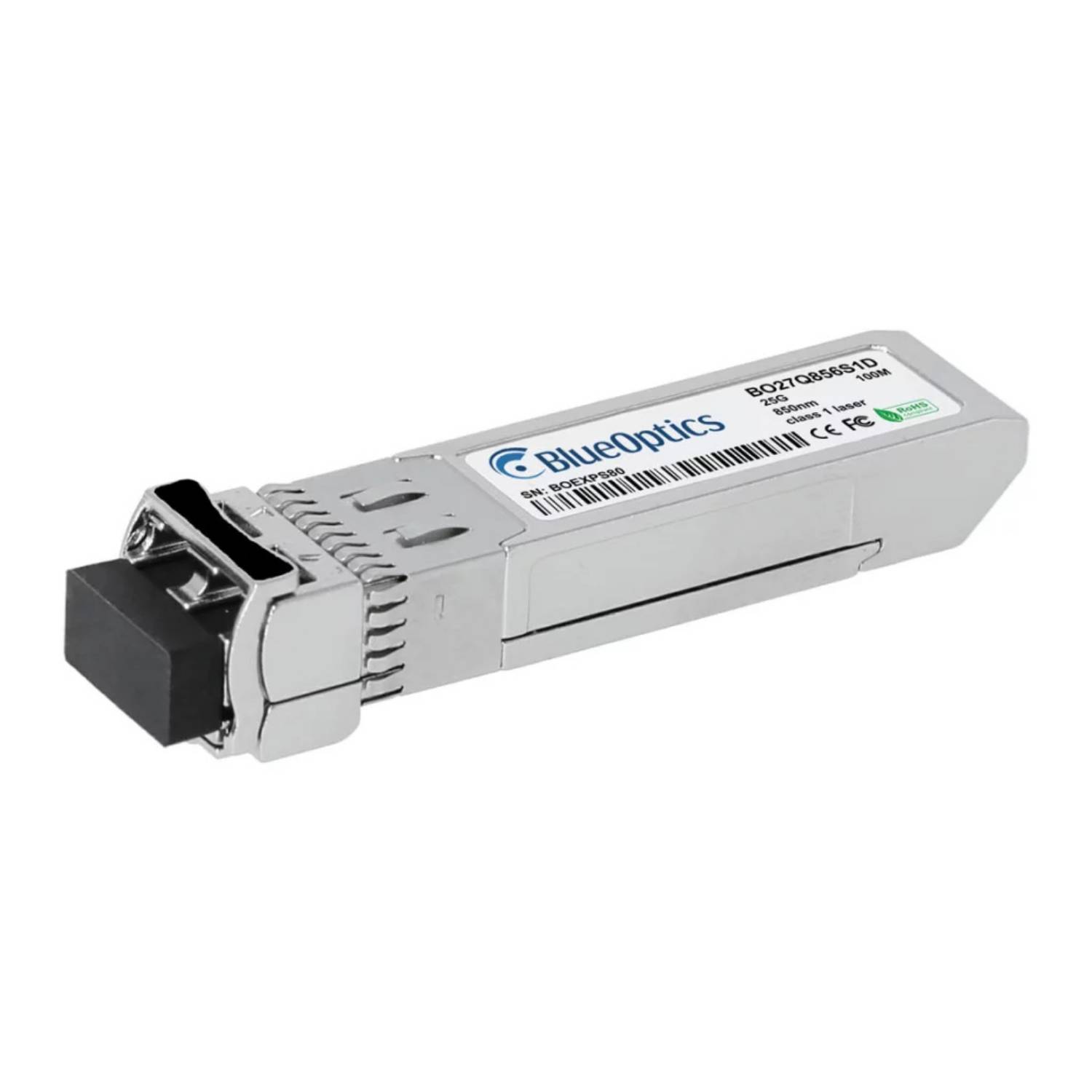 BlueOptics NVIDIA 980-9I094-00AR00 BlueOptics BO27Q856S1D SFP28 Transceiver, 25GBASE-SR, Multimode Fiber, 850nm, 100M