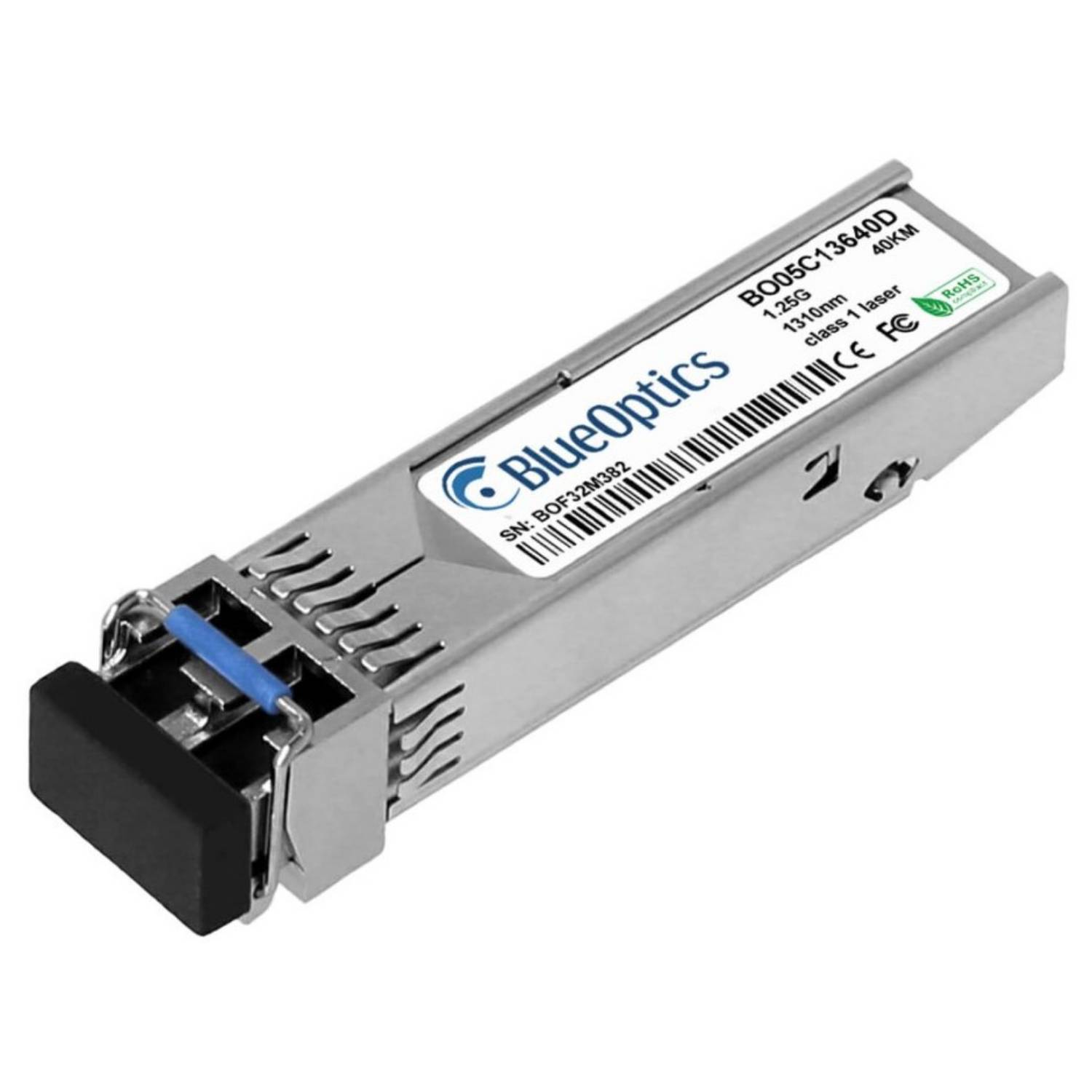 BlueOptics Hitachi 500SSM41 R0001 BlueOptics BO05C13640D SFP Transceiver, 1000BASE-LH, Singlemode Fiber, 1310nm, 40KM