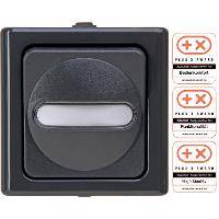 Heinrich Kopp Wechselschalter anth glz BlueElectric 1f m.Glimm AP IP44 10AX - IP