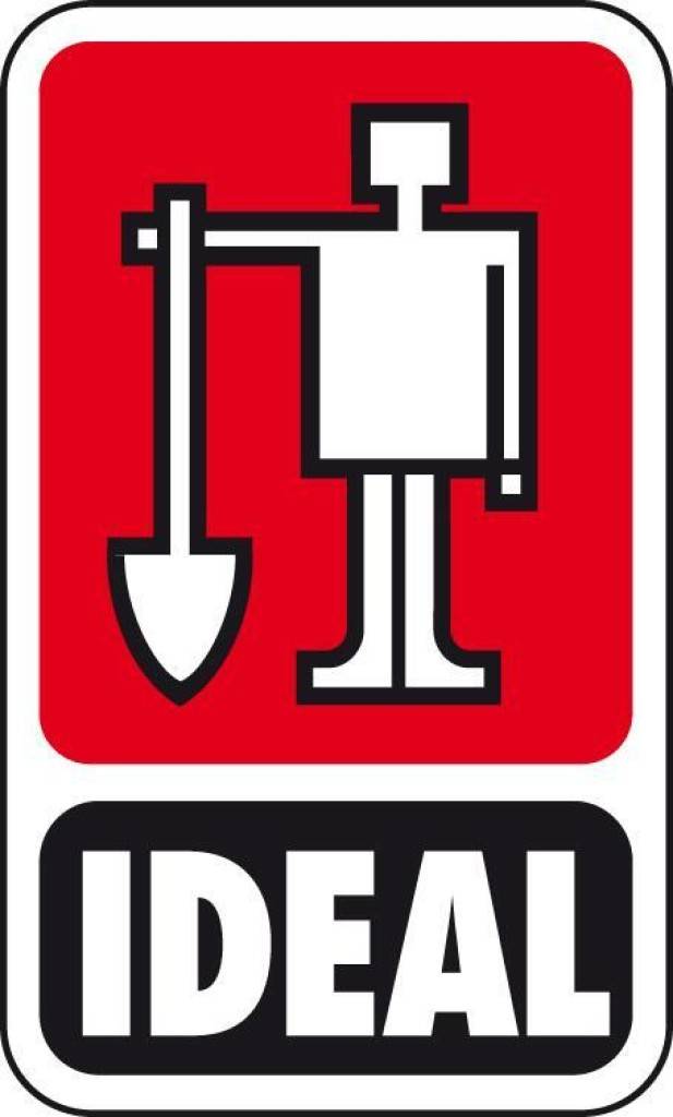 IDEALSPATEN Holsteiner Schaufel Gr.1 rot, 1/2 gehoben, ohne Stiel