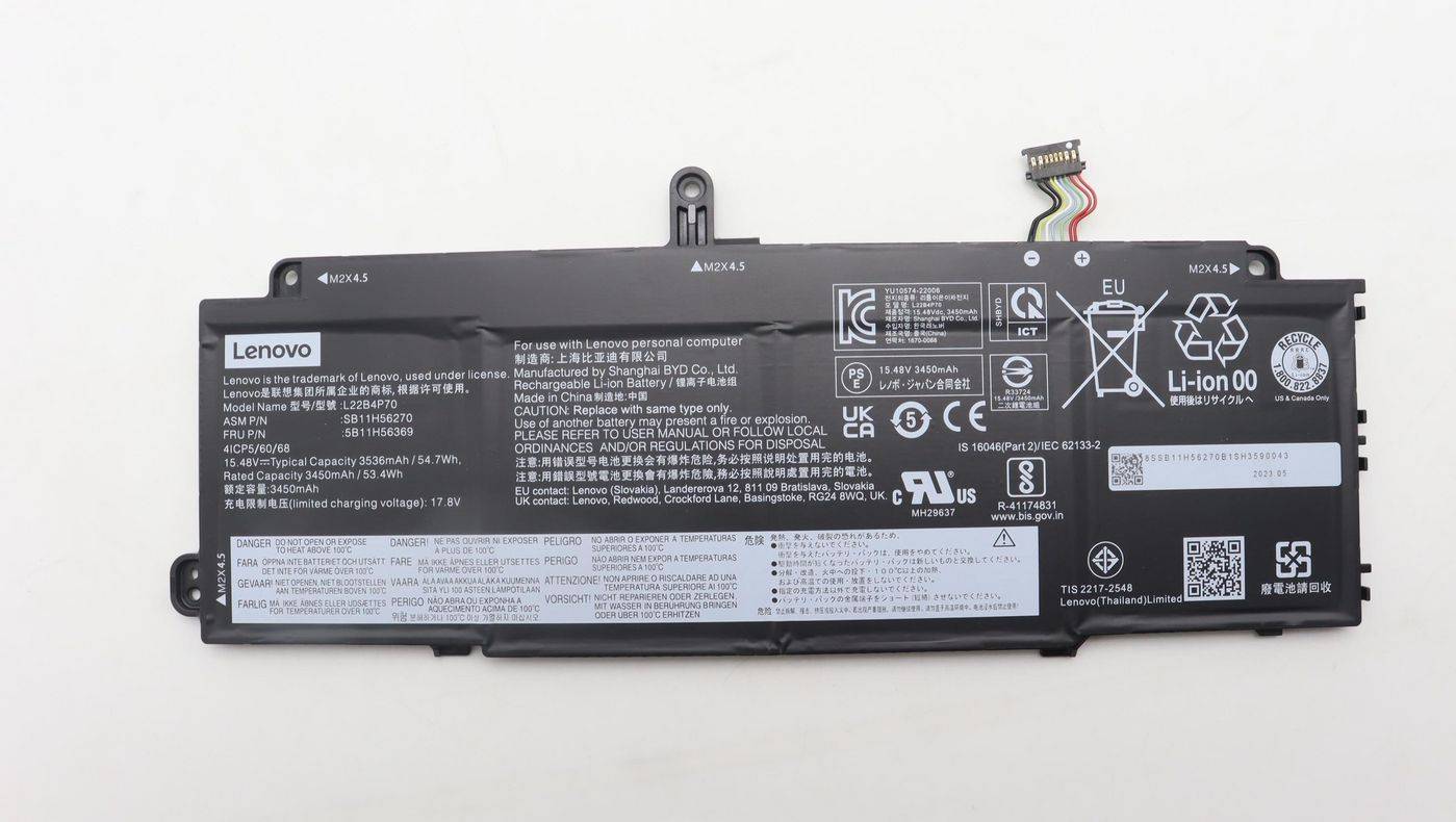Lenovo BATTERY Internal,4c,54.7Wh,LiIon,BYD/B