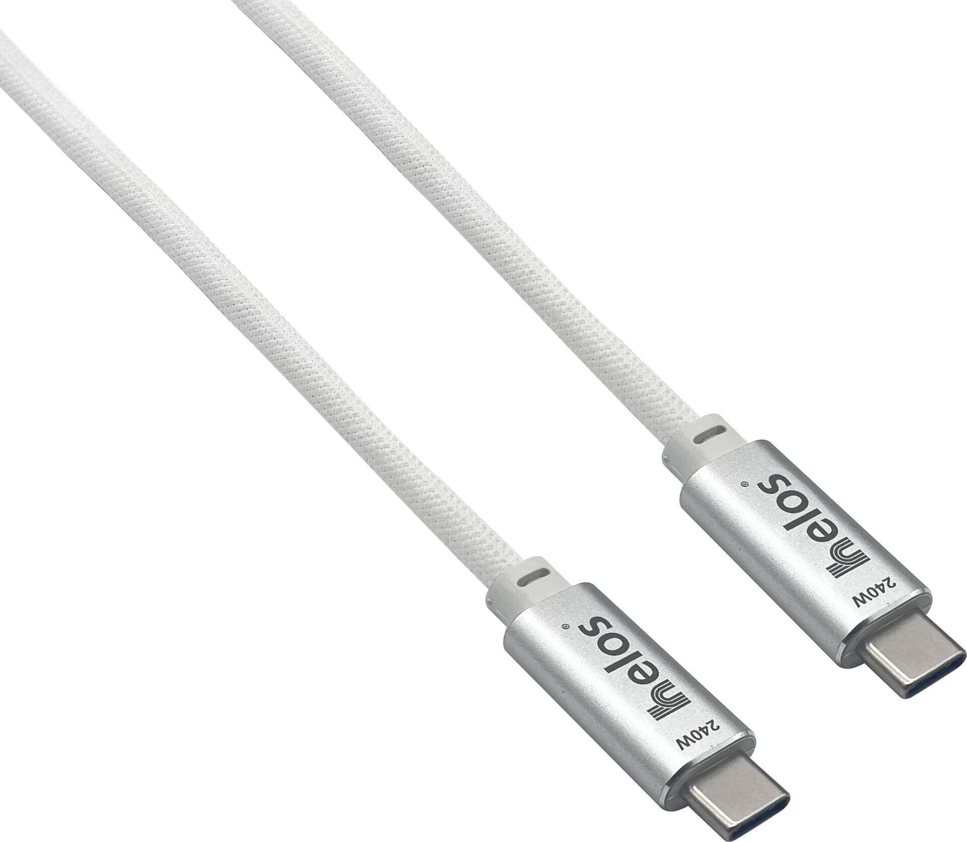 Helos PREMIUM - USB-Kabel - 24 pin USB-C (M)zu 24 pin USB-C (M) - USB4 - 5 A - 2