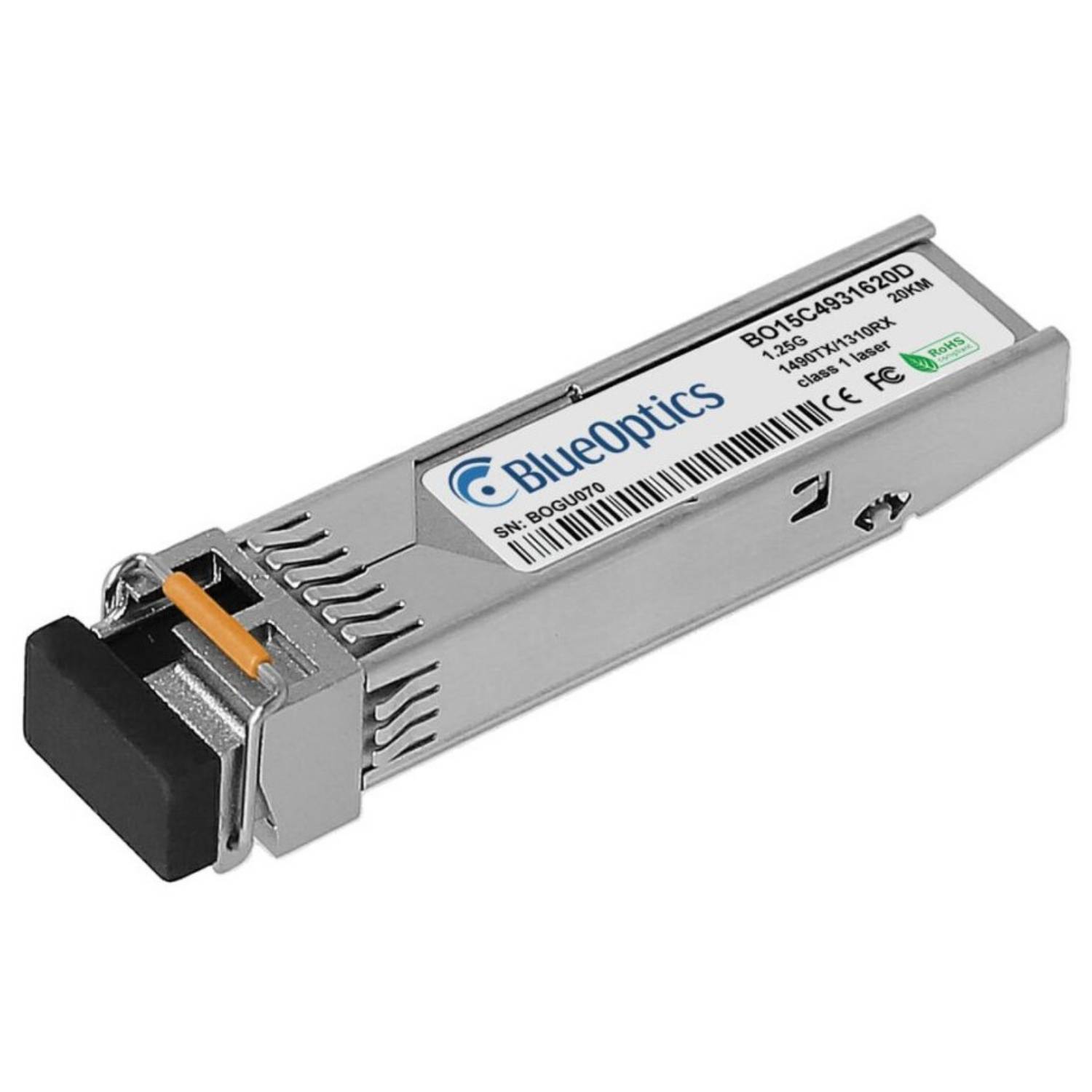 BlueOptics Viavi SFP-BXD43-20KM BlueOptics BO15C4931620D SFP Transceiver, LC-Simplex, 1000BASE-BX-D,