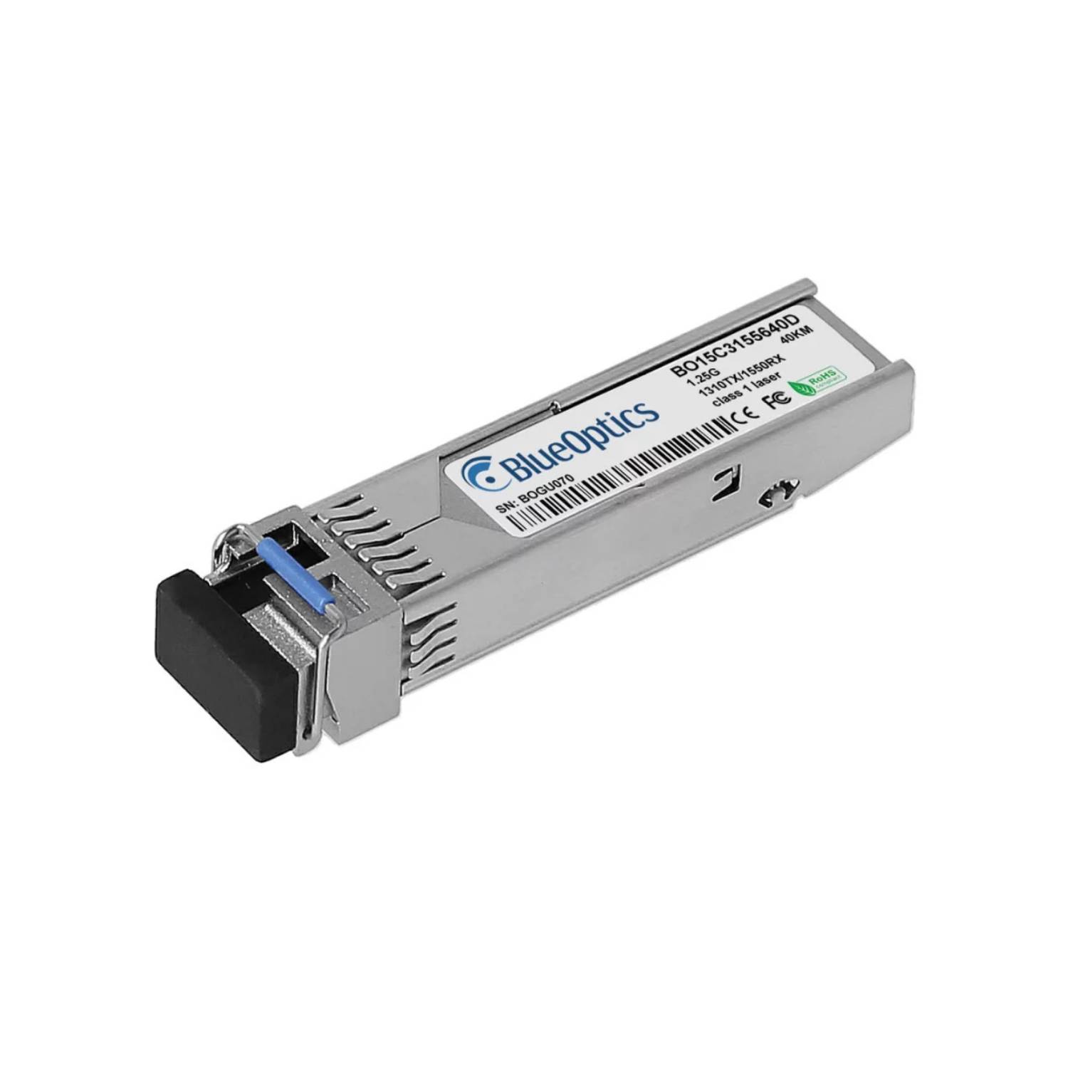 BlueOptics Calix 100-01666-40 BlueOptics BO15C3155640D SFP Transceiver, LC-Simplex, 1000BASE-BX-U,