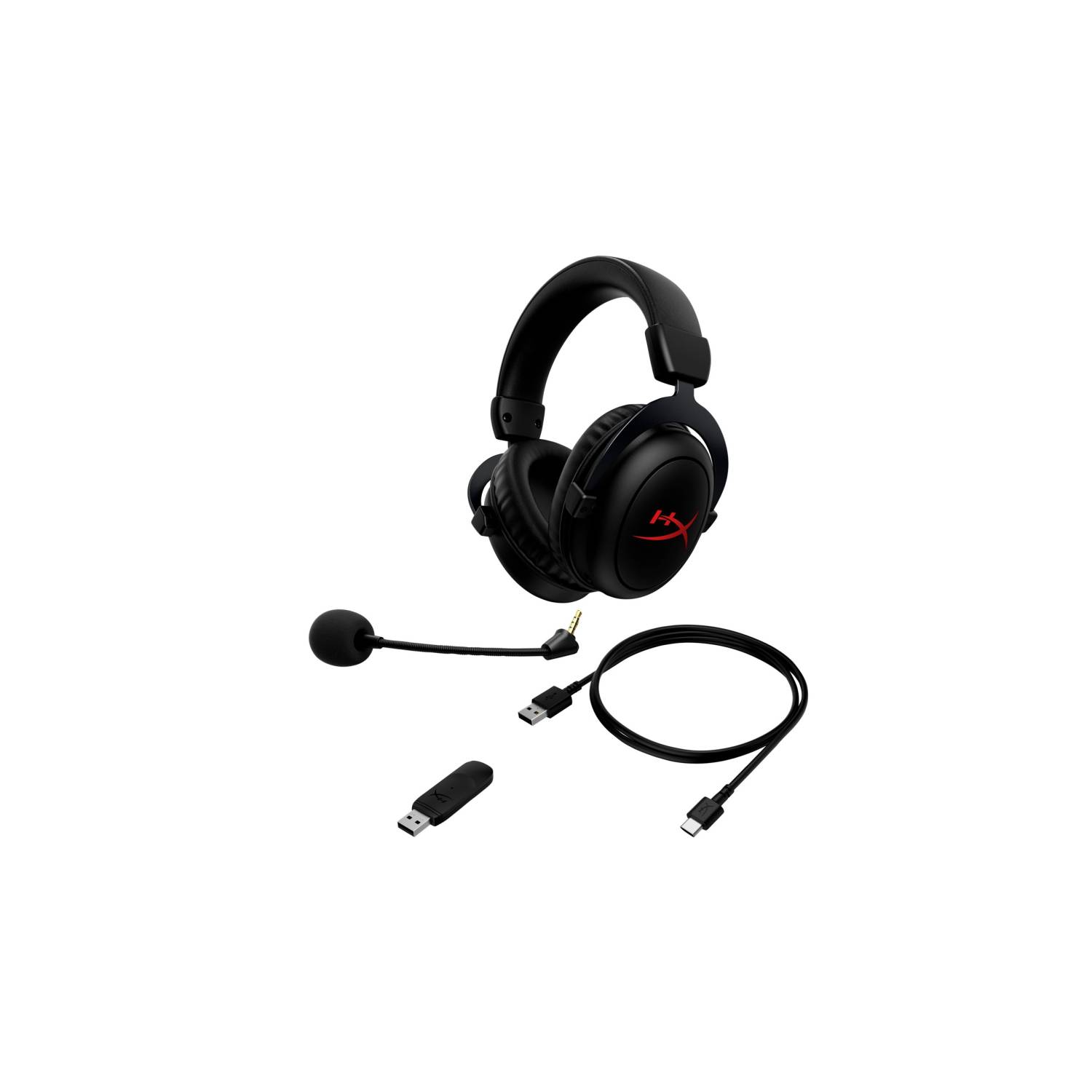 HP HyperX Cloud II - Headset - ohrumschließend - 2,4 GHzkabellos - USB - 3,5 mm