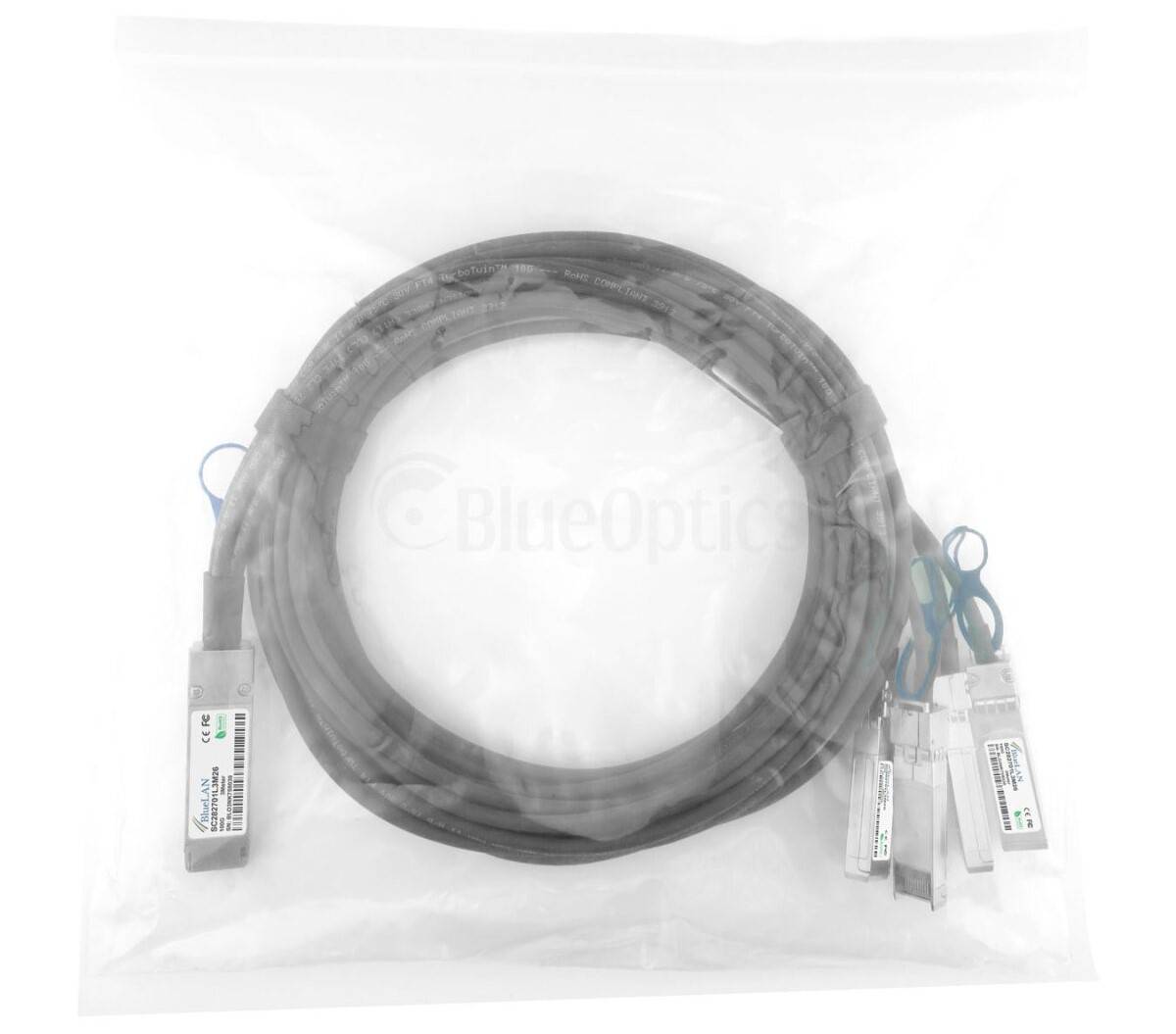BLUEOPTICS - XQ+BC0003-XS+ kompatibles BlueLAN QSFP28 DAC SC282701L3M26