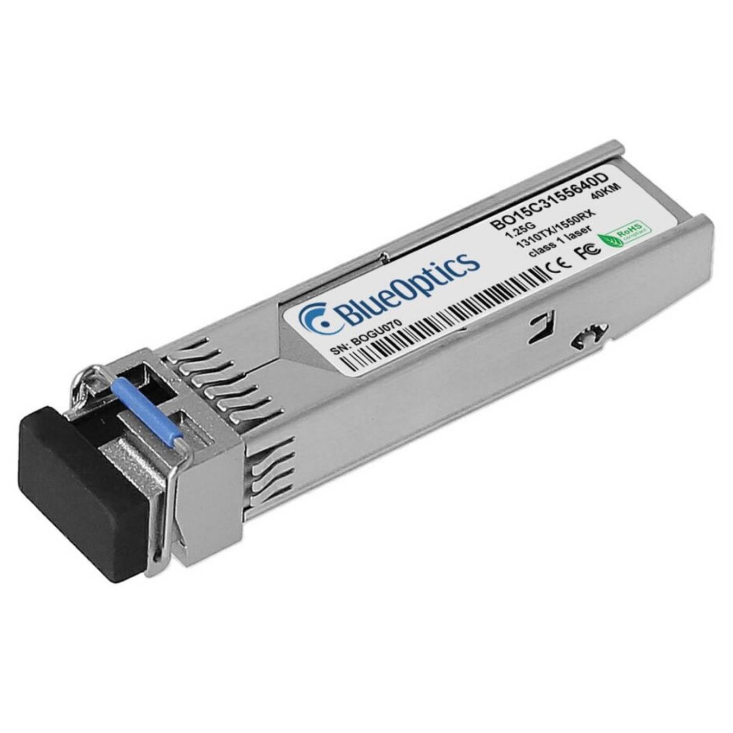 BlueOptics Alcatel-Lucent SFP-BXU35-40KM BlueOptics BO15C3155640D SFP Transceiver, LC-Simplex,