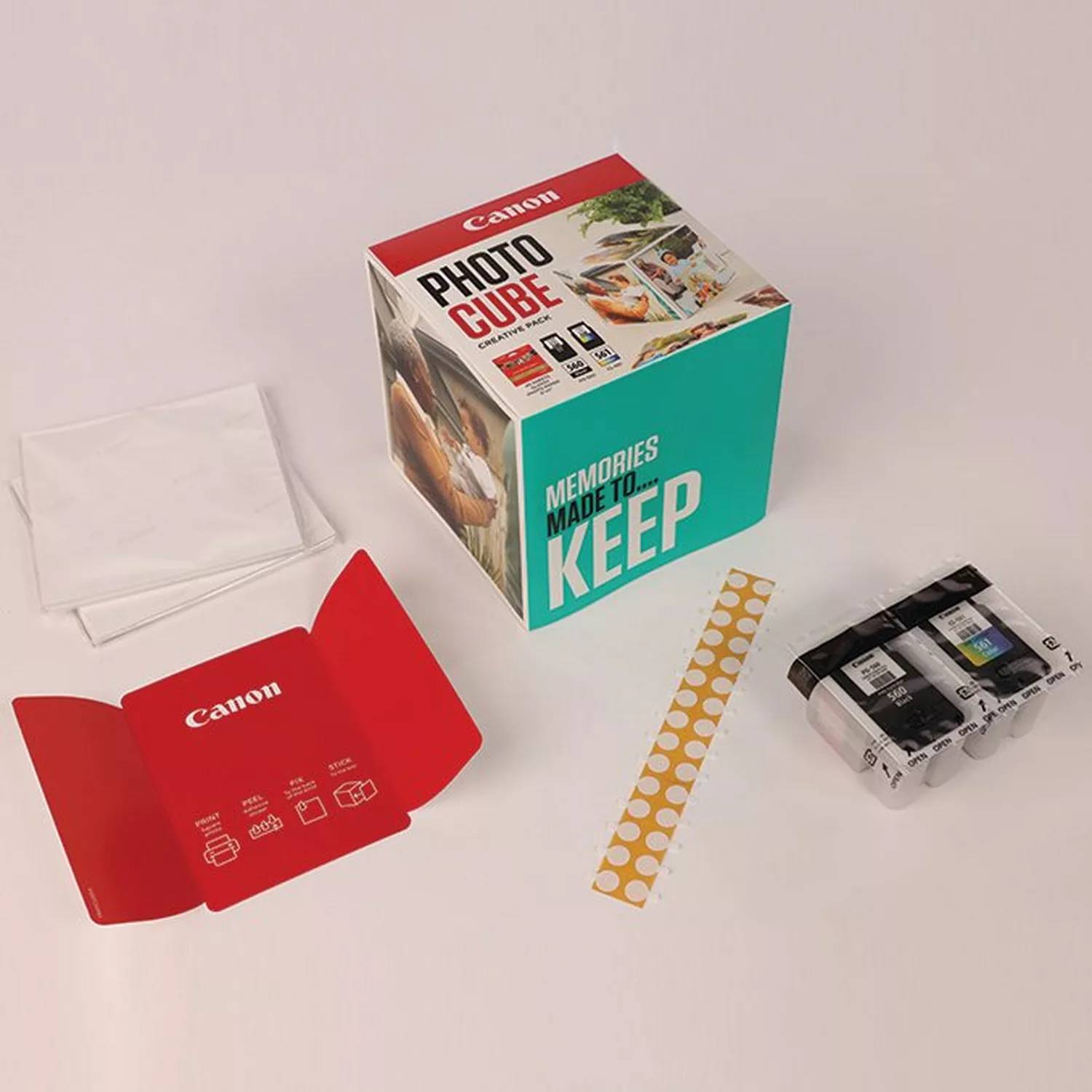 Canon Photo Cube Creative Pack - 2er-Pack - Schwarz, Farbe (Cyan, Magenta, Gelb)