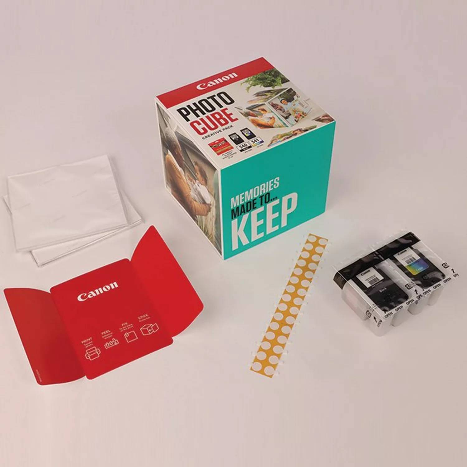 Canon Photo Cube Creative Pack - Glänzend - 2er-Pack - Schwarz, Farbe (Cyan, Magenta, Gelb)