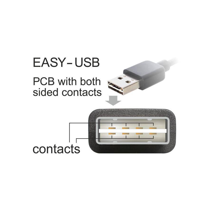 DeLOCK EASY USB-A 2.0 > Micro-USB-B Kabel