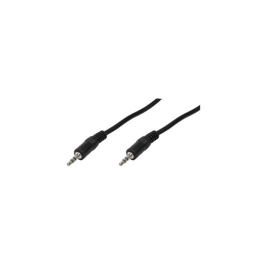 LogiLink CA1053 Klinke Audio Anschlusskabel 10.00 m Schwarz (matt)