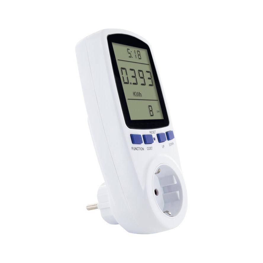 Schwaiger Energiekostenmessgerät mit Display Weiß