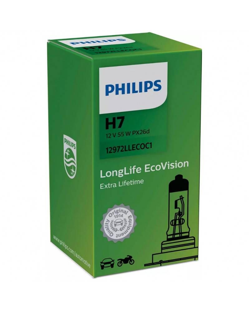 PHILIPS LongLife EcoVision H7 12972LLECOC1