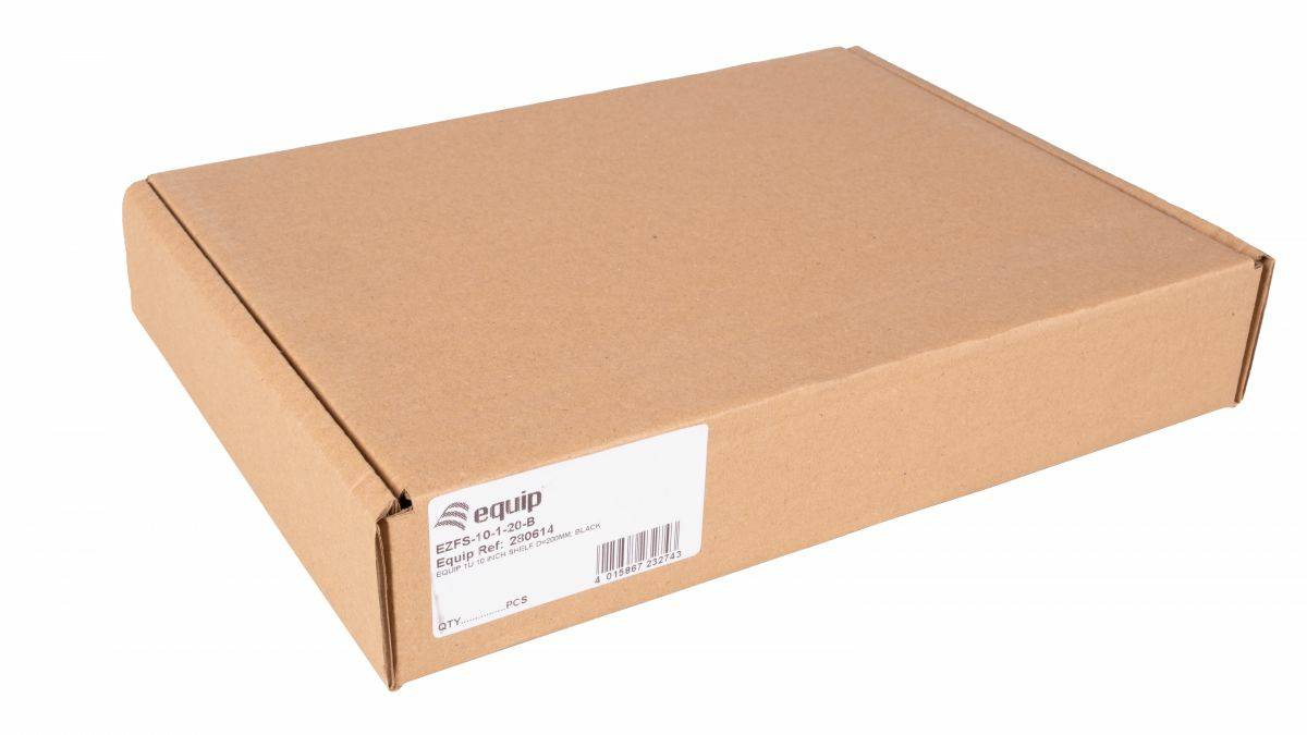Equip Rack - Regal - 200 mm - Schwarz - 1U - 25.4 cm (10")