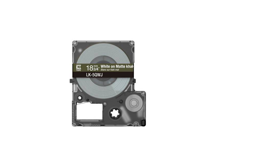 Epson Beschriftungsband »LK-5QWJ« 18 mm Khaki/White