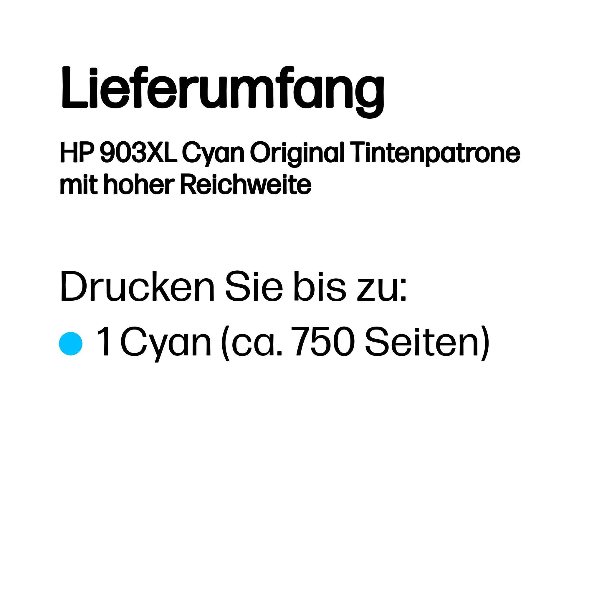 HP 903XL - 8.5 ml - Hohe Ergiebigkeit - Cyan