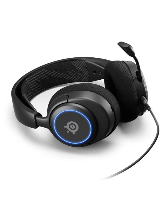Steelseries Arctis Nova 3 Over Ear Headset kabelgebunden Stereo Schwarz Mikrofon-Rauschunterdrückung Headset, Lautstärkeregelung, Mikrofon-Stummsch